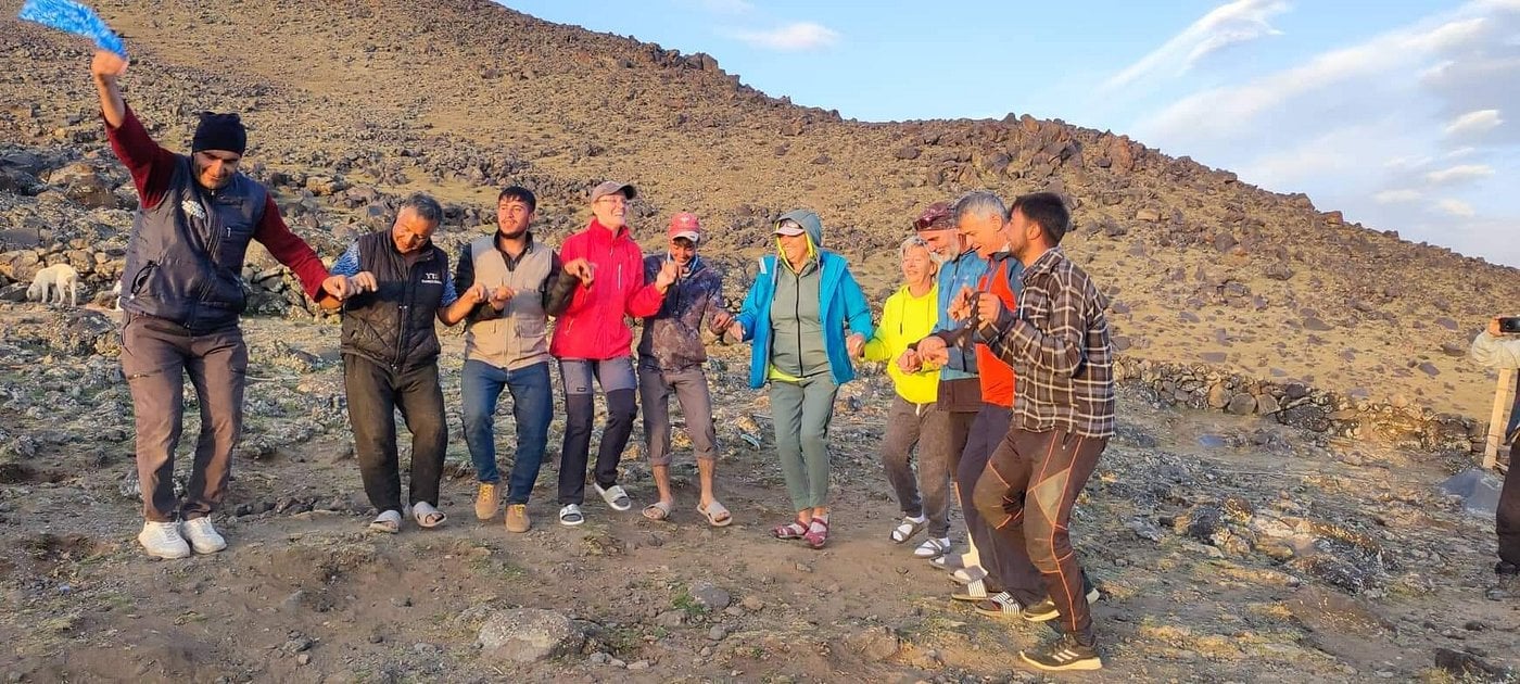 Traditional Kurdish Halay dance celebration in Eastern Turkey near Mount Ararat showcasing local culture and regional attractions